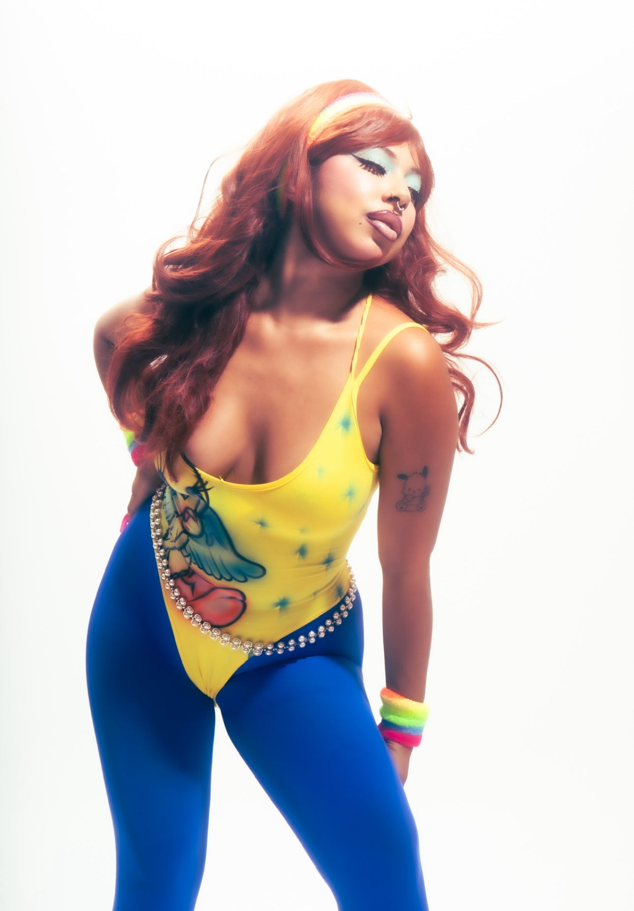tweety angel leotard 🪽