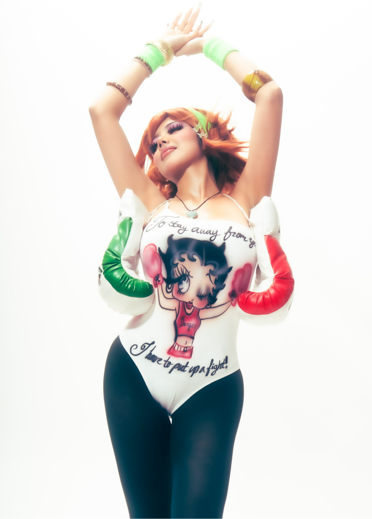 danger off the shoulder leotard <3