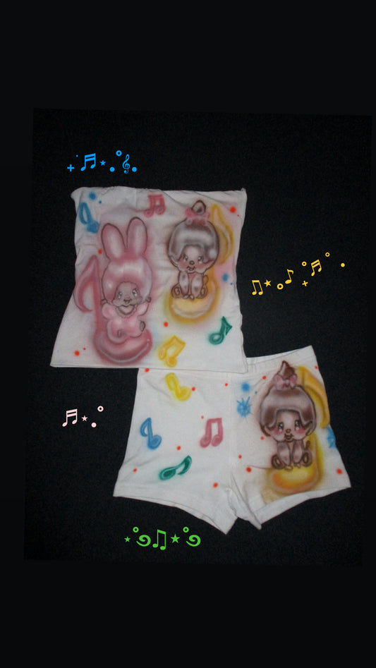 ⋆˚࿔♫⋆˚࿔ monchichi music set ⋆˚࿔♫⋆˚࿔
