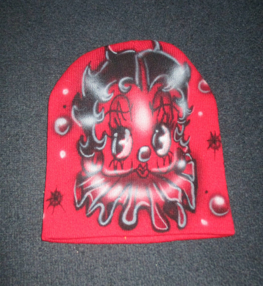 clown betty beanie 🫧🤍