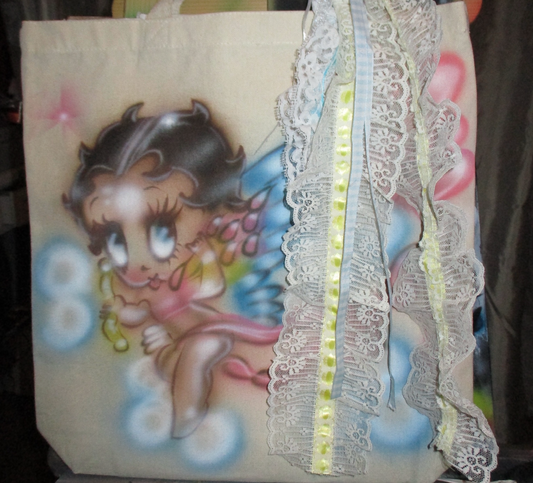 cupid betty tote bag