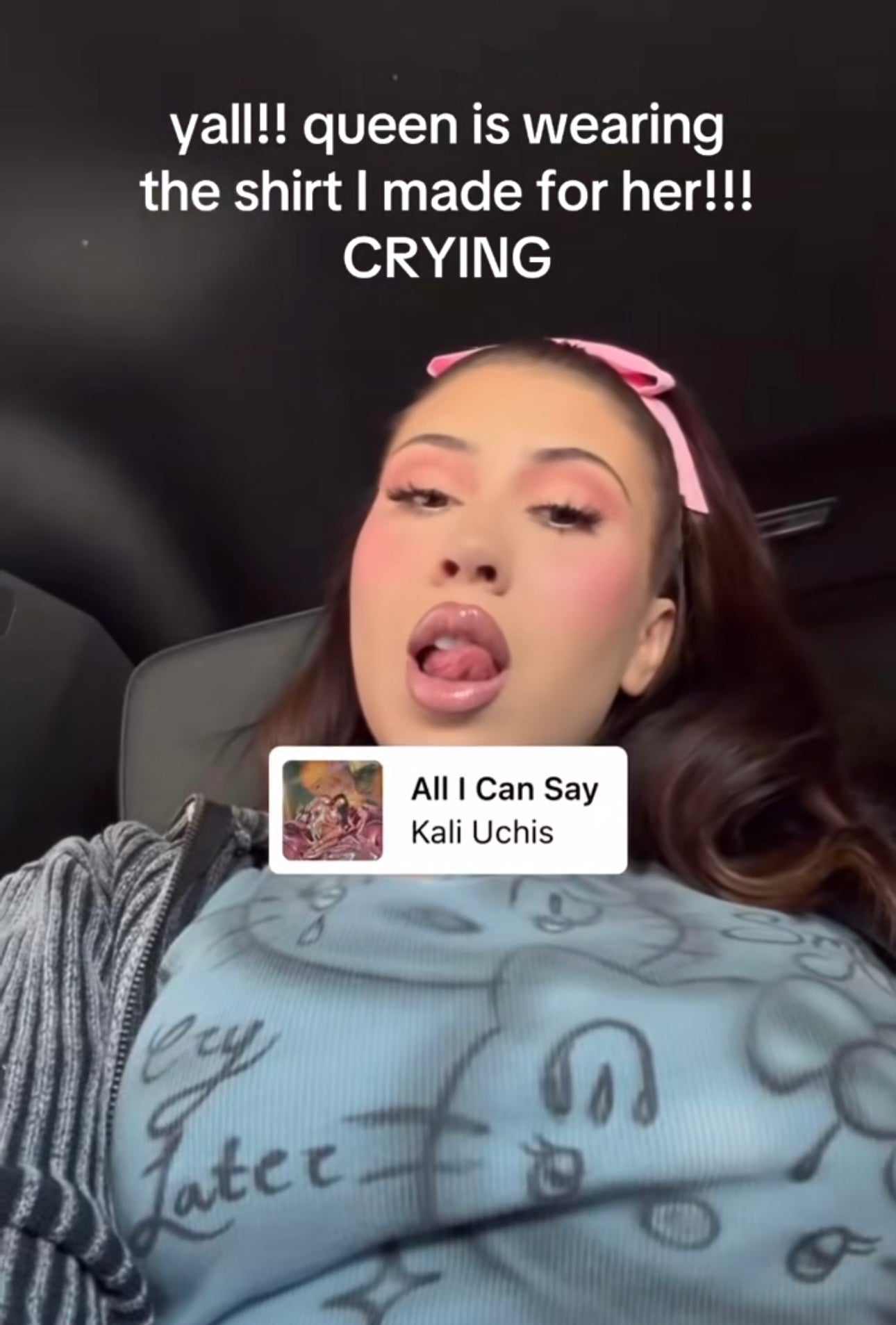 smile now cry later bb tee </3